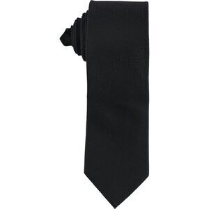 The Men's Store Mens Solid Self-tied Necktie, Black, NWT